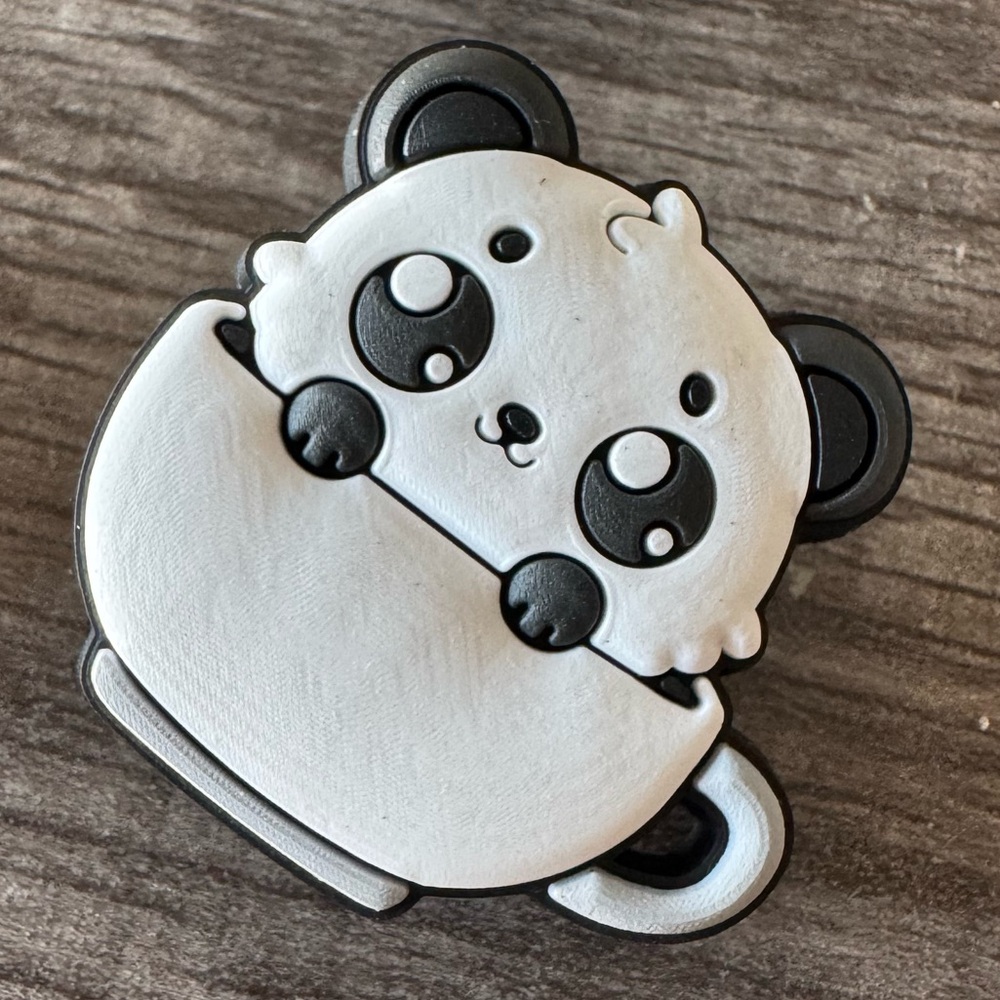 Panda in a Coffee Mug CROCS Jibbitz Shoe Charm 5/$20
